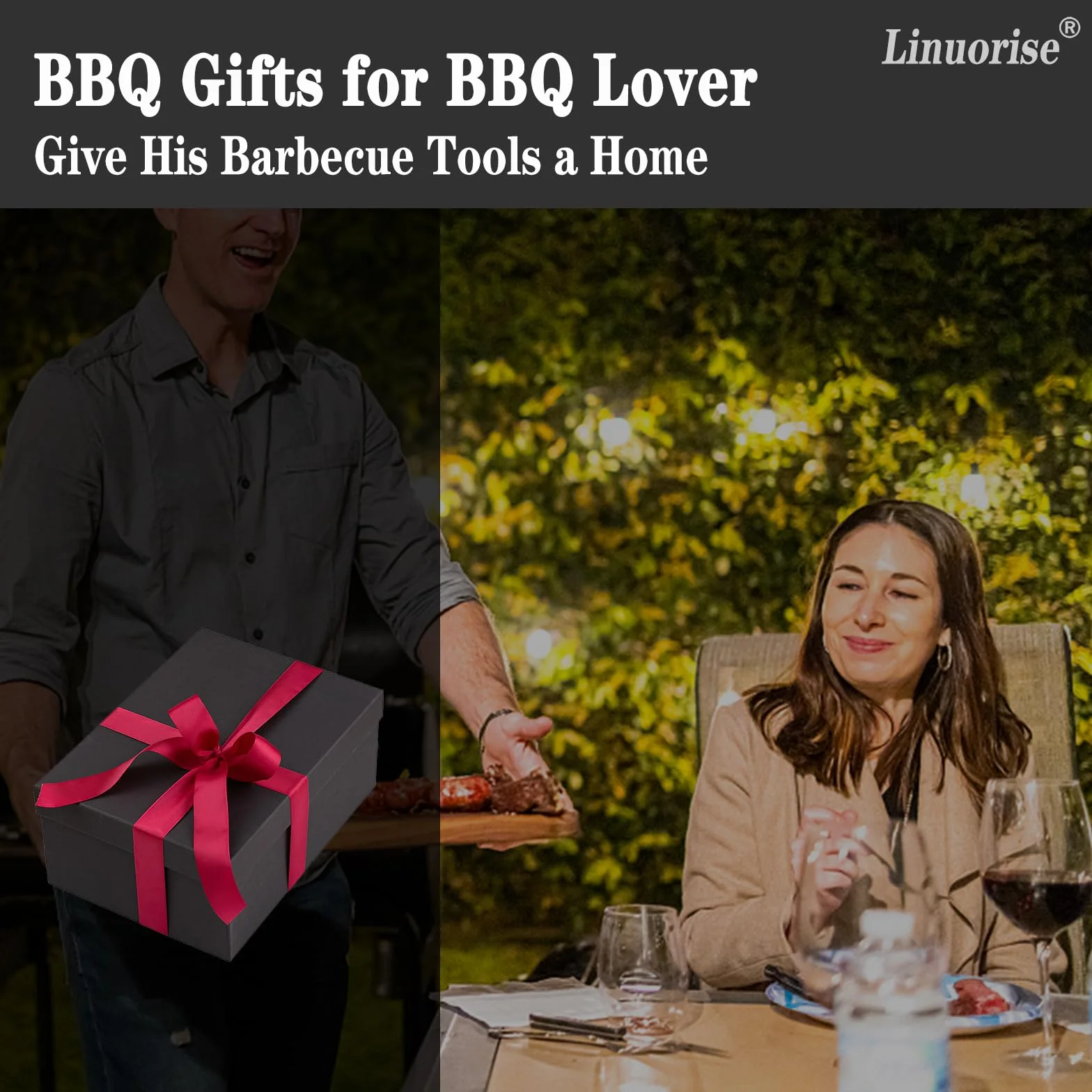 Borsa portaoggetti per accessori per grill, utensili per grigliare all'aperto, borsa portaoggetti extra spessa, adatta per riporre utensili da griglia, utensili da barbecue, contenitore per barbecue o