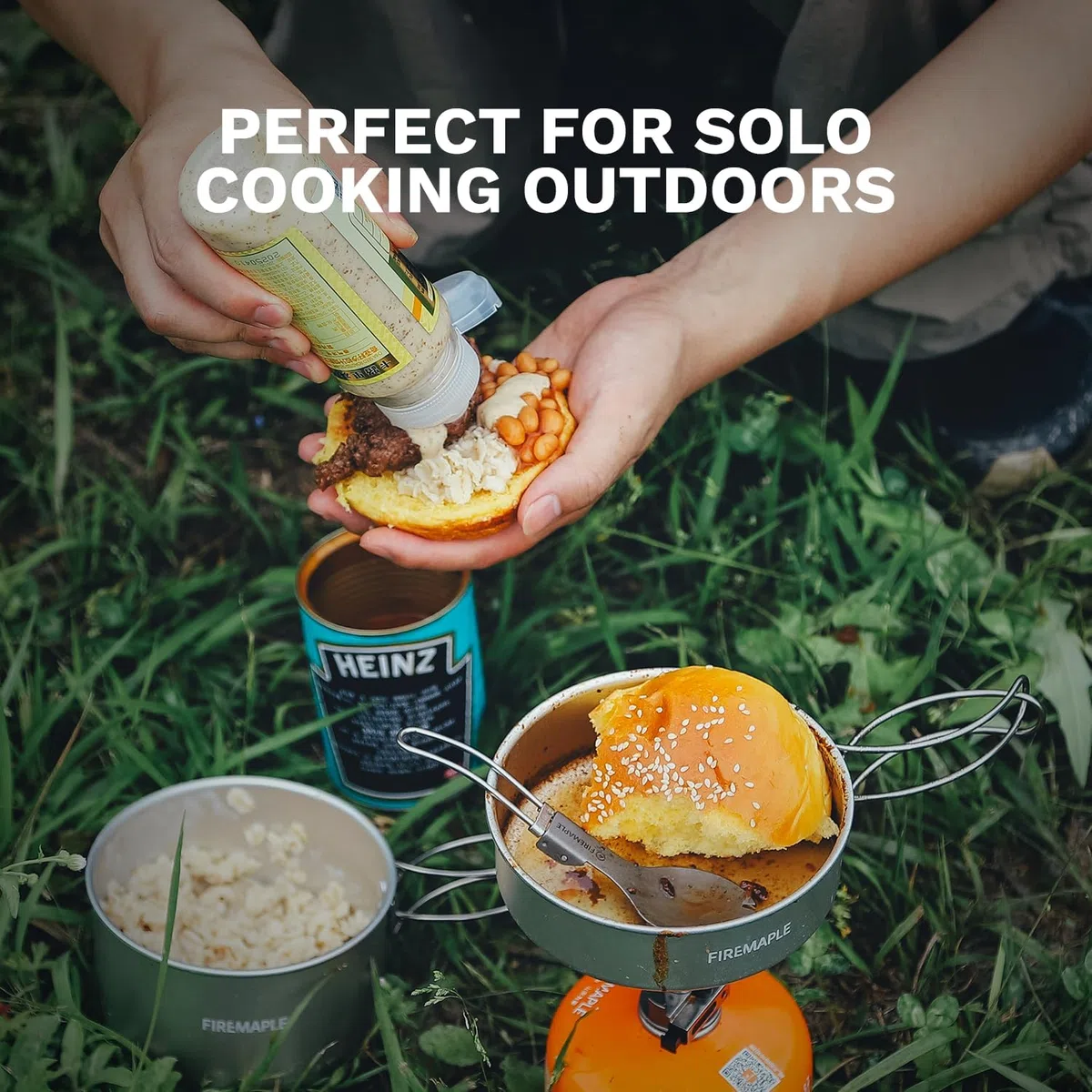 Fire-Maple Frost Mini Set di Cucina da Campeggio Ultralight – Pentola e Padella Compatte in Alluminio per Backpacking e Escursionismo – Design Impilabile Leggero, Compatibile con Cartucce Gas