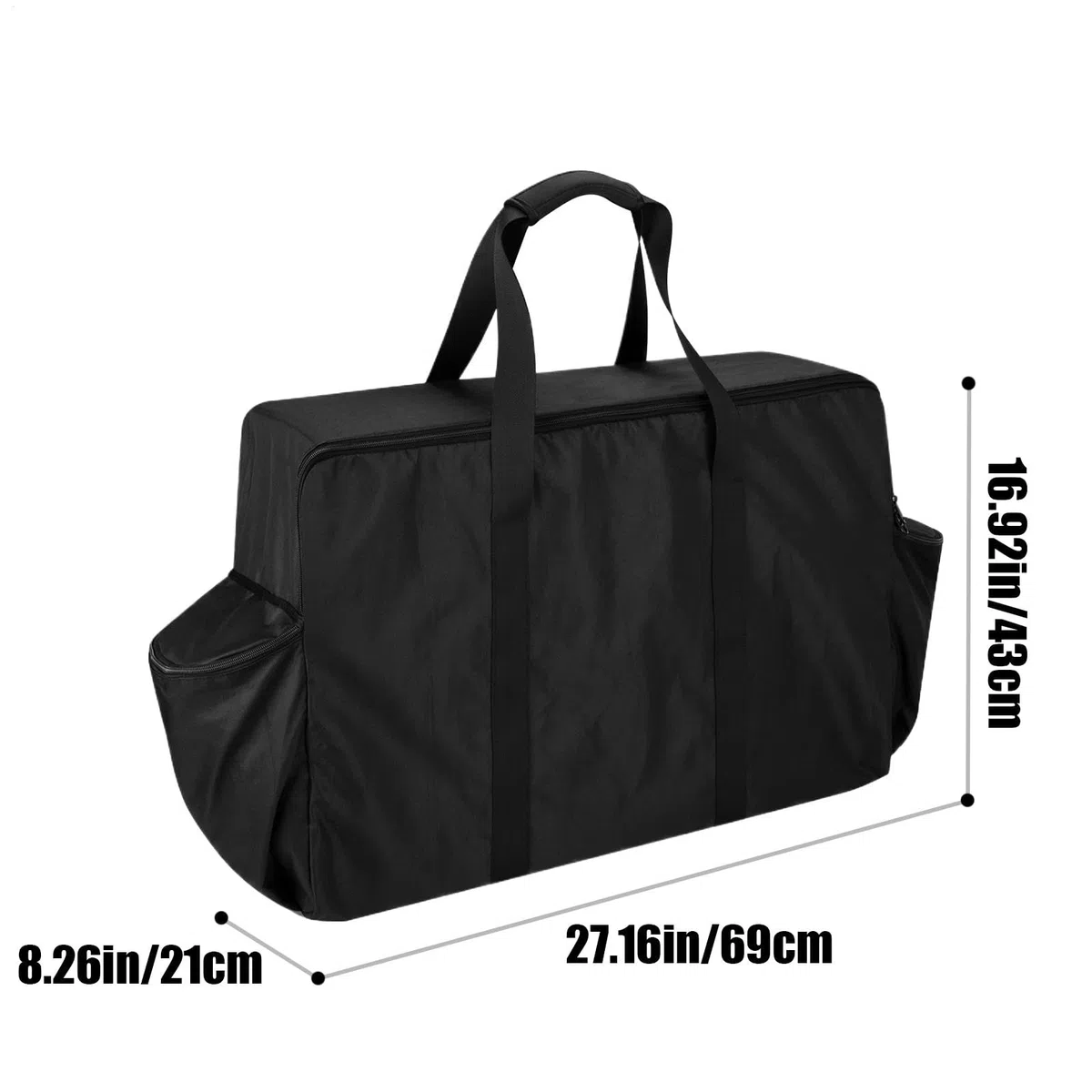 Borsa portaoggetti per utensili da barbecue, portatile, protettiva, organizer per attrezzi da esterno, porta utensili da griglia, accessori per serbatoio, pieghevole per barbecue,