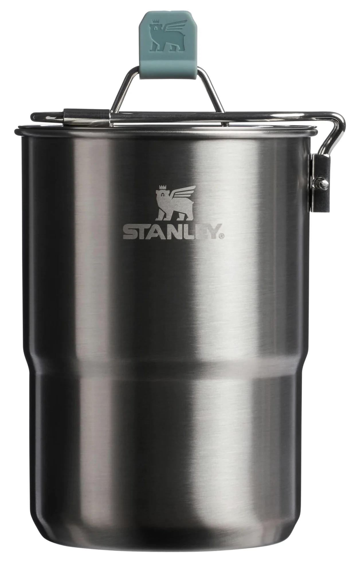 Stanley Wildfare Go Set da Cucina in Acciaio Inox 4 Pezzi | Pentola da 32 oz e Coperchio con Maniglia Pieghevole e Bloccabile | 2 Tazze Impilabili | Elementi Essenziali da Campeggio per la Tua Cucina